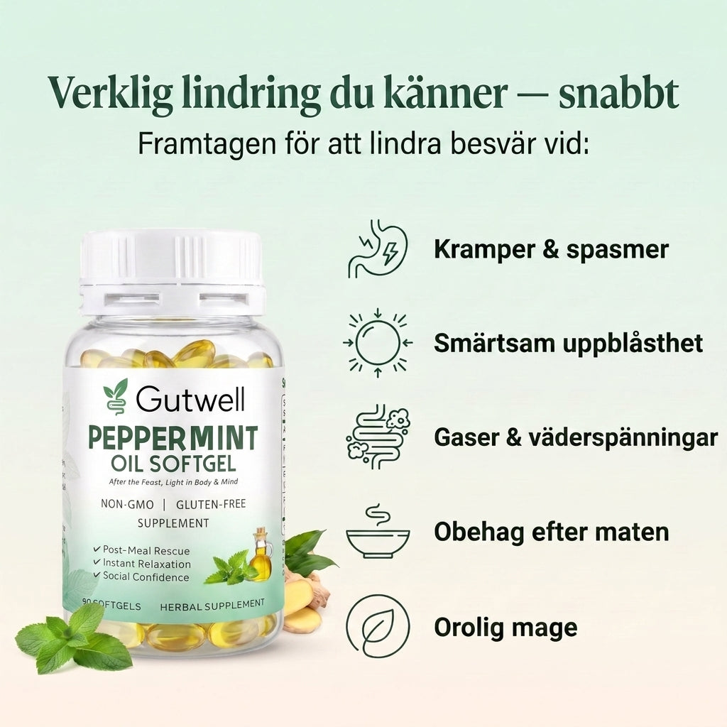 Gutwell Pepparmyntsolja Kapslar