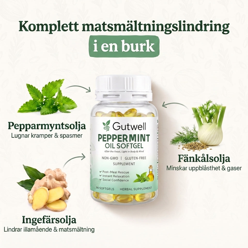 Gutwell Pepparmyntsolja Kapslar