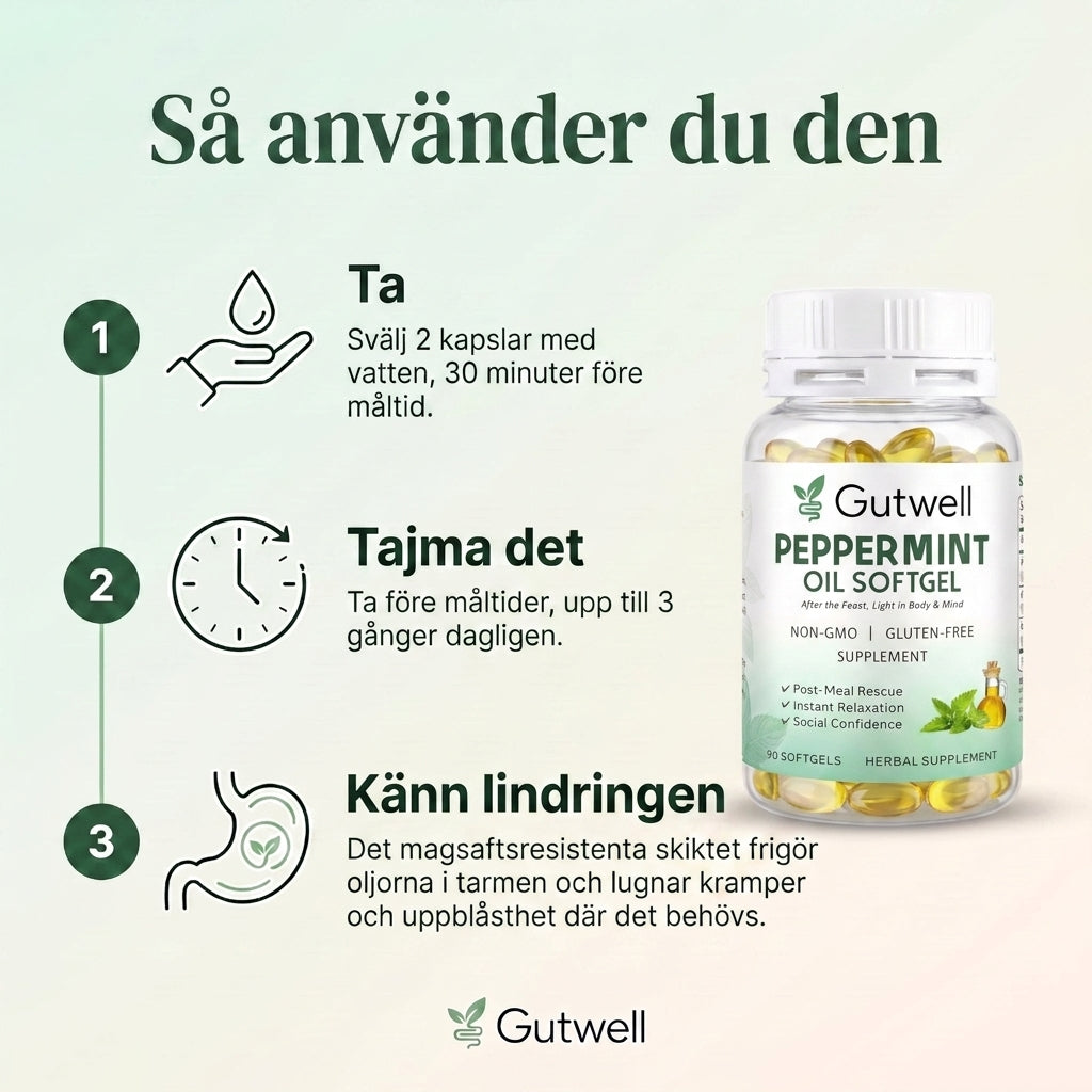 Gutwell Pepparmyntsolja Kapslar